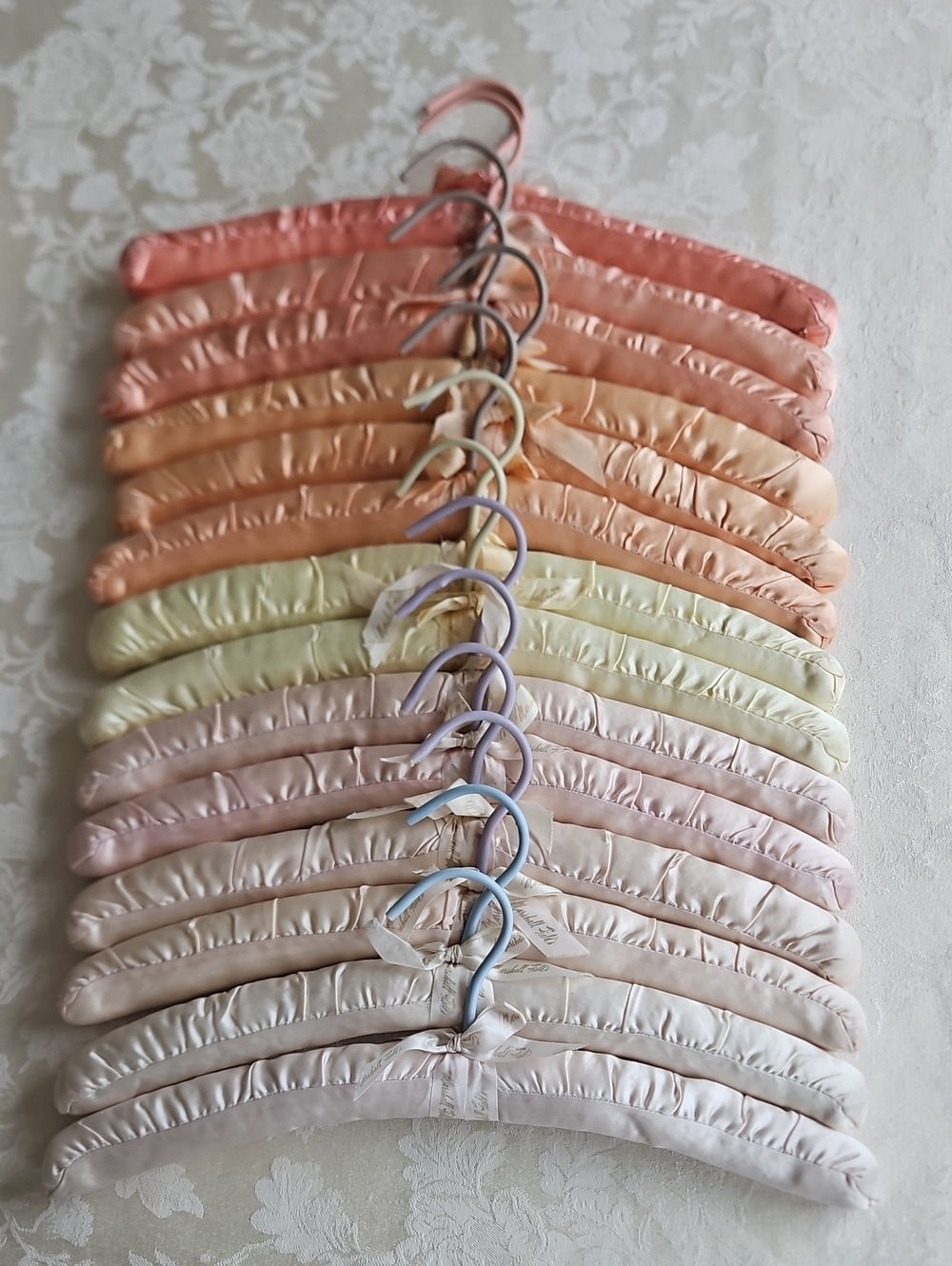 14 Marshall Field's Vintage Padded Hangers